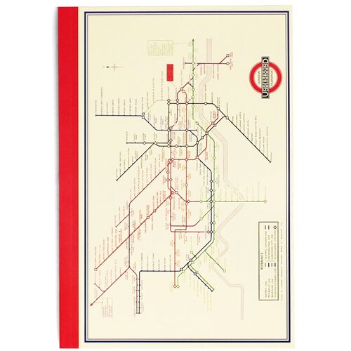 Rex London A5 zvezek 60 str. Heritage Tube Map – Cene