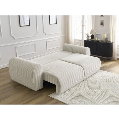 Bobochic Paris Krem sklopiva sofa od samta 257 cm Lucien &amp;ndash; Slike