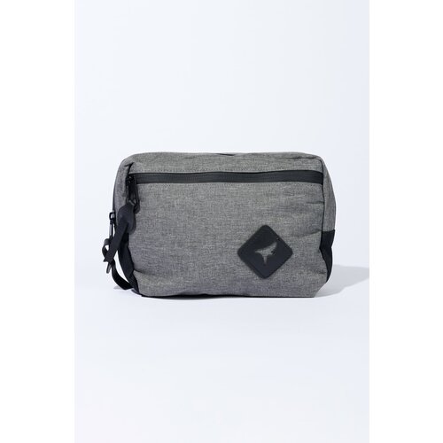 AC&Co / Altınyıldız Classics Men's Grey-Black Double Compartment Zippered Waist Bag Cene