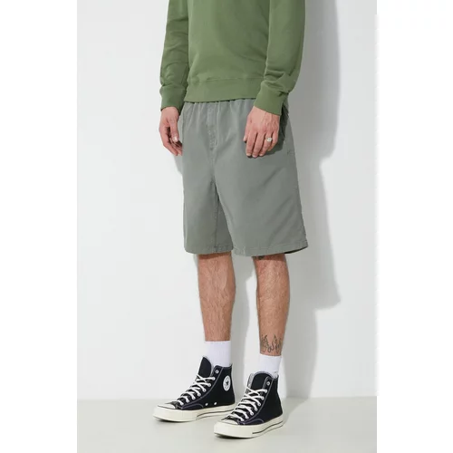 Carhartt WIP Pamučne kratke hlače Flint Short boja: zelena, I030480.1YFGD