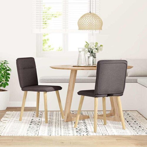Maison Chic Jedilni stoli - Vzorci stoli 2 kosa temno rjavo blago A503, (22032100) Slike