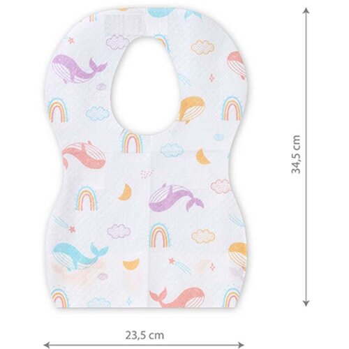 BabyOno Disposable Bibs 6m+ slinček za enkratno uporabo 15x20 cm 10 kos Slike