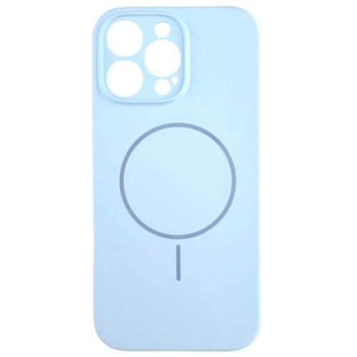 silikonska futrola magsafe lux iphone 16 pro max bebi plava Slike