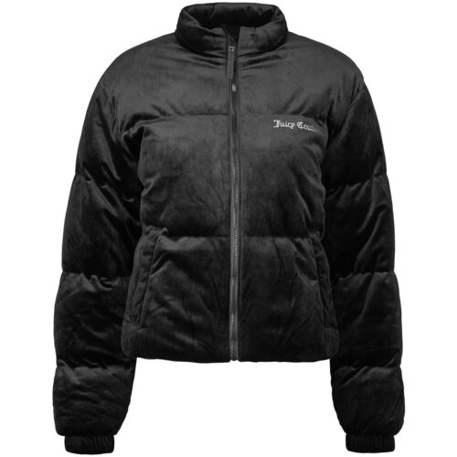 Juicy Couture Margo Juicy Velour Puffa Jacket Crna Slike