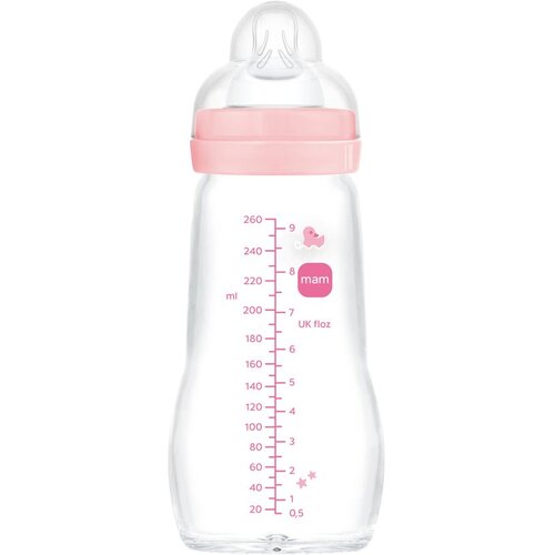 Mam steklenička steklena Feel good 260ml sort Slike