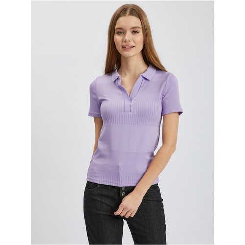 Orsay Light Purple Womens Knitted Polo T-Shirt - Women Slike