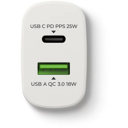 Prio Polnilec / adapter USB-A / USB-C, 25 W