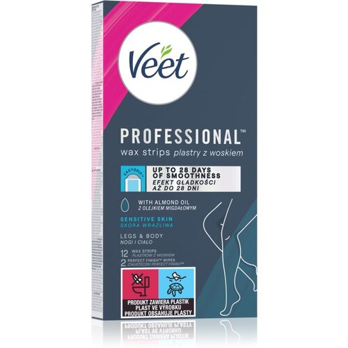 Veet Easy-Gel traka za depilaciju s voskom za osjetljivu kožu 12 kom Cijene
