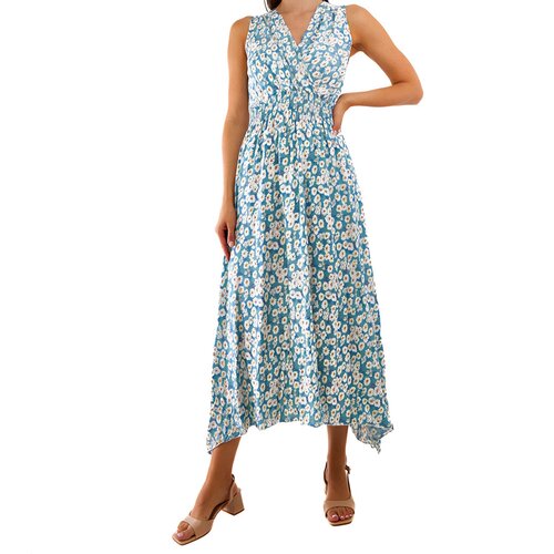 Gemre Blue floral dress Alpicella Slike