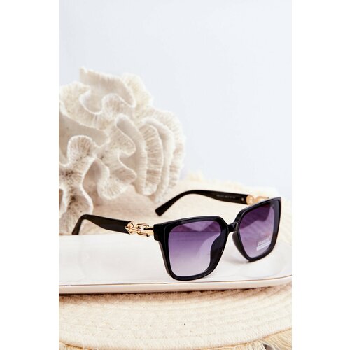 Kesi Women's sunglasses with decorative details UV400 black Slike