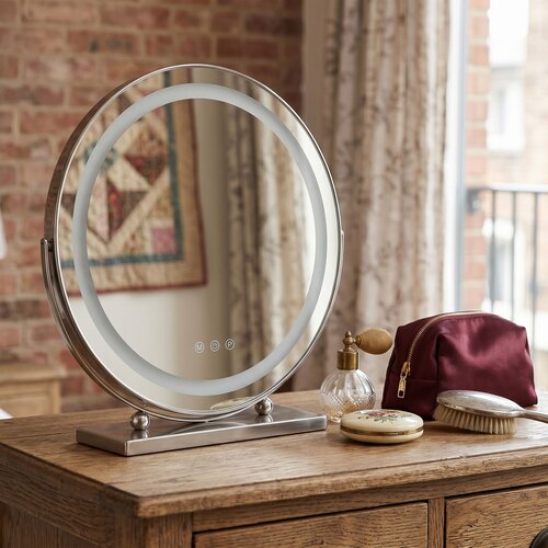 Rea Stensko ogledalo LED MAKE-UP Chrome 40 cm Cene
