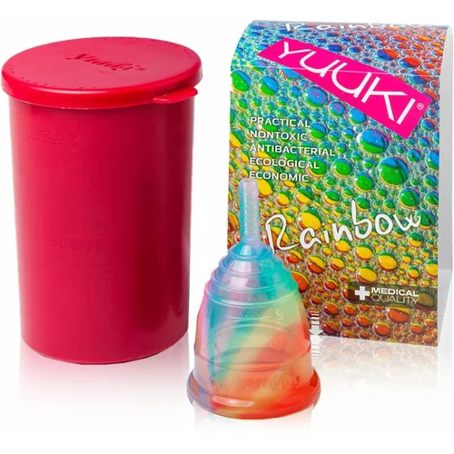 Yuuki Rainbow Jolly 1 + cup menstrualna skodelica velikost small (⌀ 41 mm, 14 ml) 1 kos