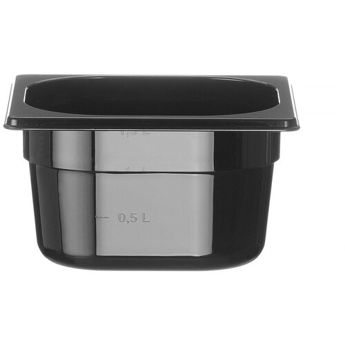 Hendi Gastronorm spremnik 1/6, Profi Line, GN 1/6, 1,6L, Crna, 176x162x(H)100mm Cene