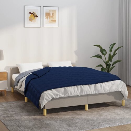 vidaXL Obtežena odeja modra 137x200 cm 10 kg blago Cene