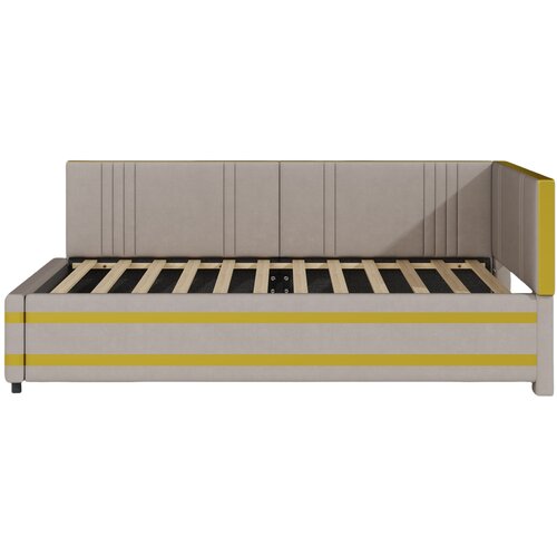 Lumor Postelja klop 90x200 cm iz žameta - z letvenim dnom - siva (brez vzmetnice), (22155677) Cene