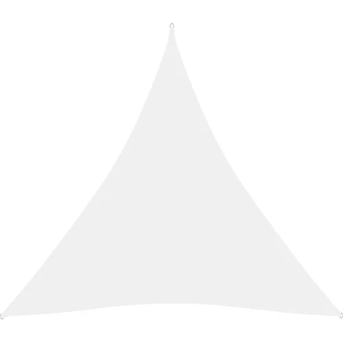vidaXL Senčno jadro oksford blago trikotno 5x5x5 m belo