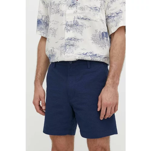 Levi's Bombažne kratke hlače mornarsko modra barva