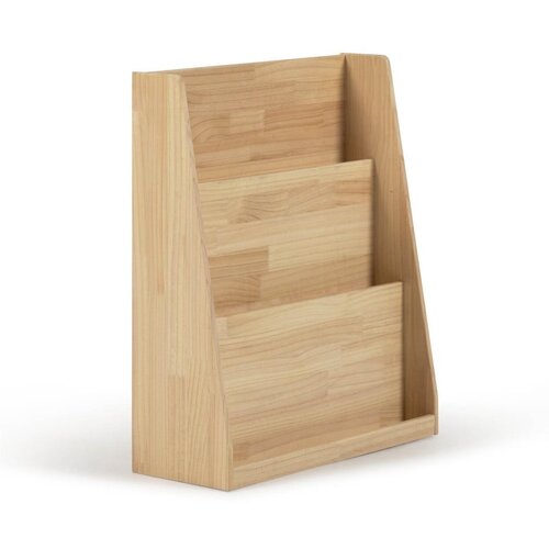 Kave Home Dječja biblioteka od masivnog bora u prirodnoj boji 59,5x69,5x23 cm Adiventina – Cijene