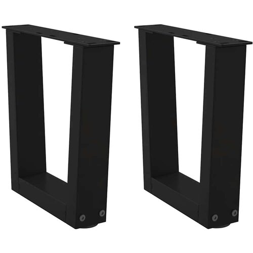 vidaXL Noge jedilne mize V-oblike 2 kosa črne 40x(30-31,3) cm jeklo Cene