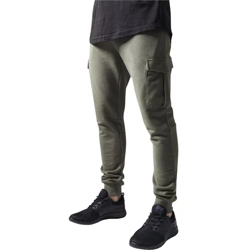 Urban Classics Fitted Cargo Sweatpants olive