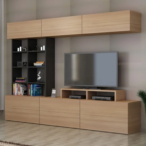 Hanah home Sasa - Teak, Black TV omarica, (20862493)