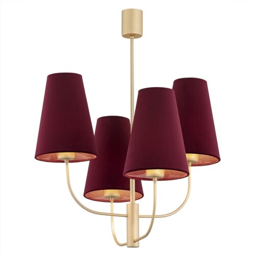  Argon 1827 - Luster na &amp;scaron;ipci SAFIANO 4xE27/15W/230V bordo Slike