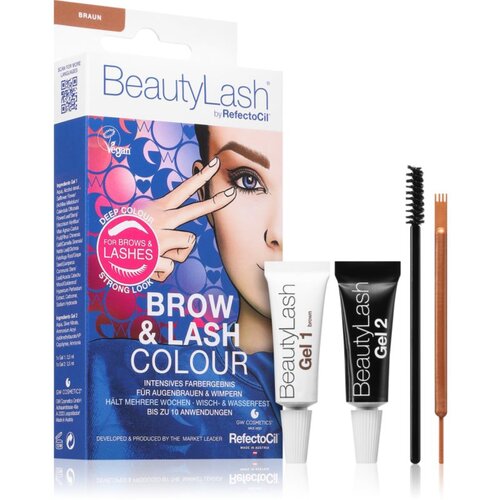 RefectoCil BeautyLash Brow & Lash Colour barva za obrvi za trepalnice in obrvi odtenek Brown 1 kos Cene
