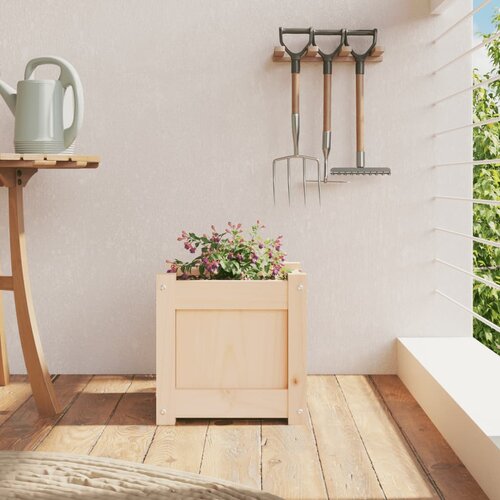  Vrtna sadilica 31 x 31 x 31 cm od masivne borovine Slike