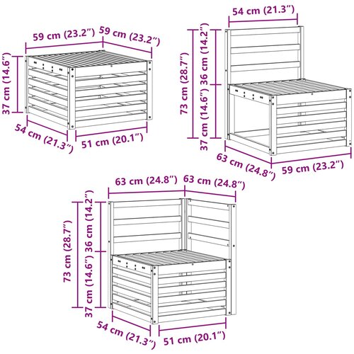  Set vanjskih sofa 5 kom. Prirodna Poliester Cene
