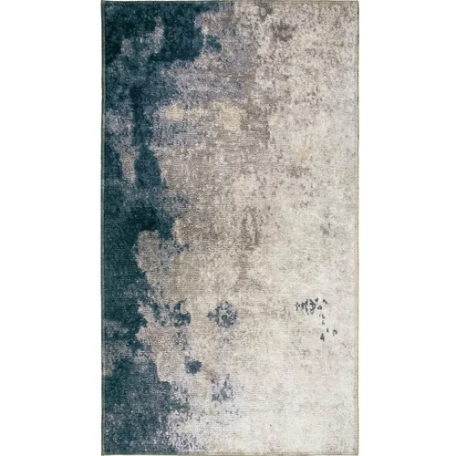 Vitaus Modro-kremna pralna preproga 230x160 cm - Vitaus