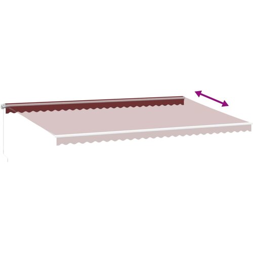 Tenda na ručno uvlačenje bordo 600 x 350 cm Slike