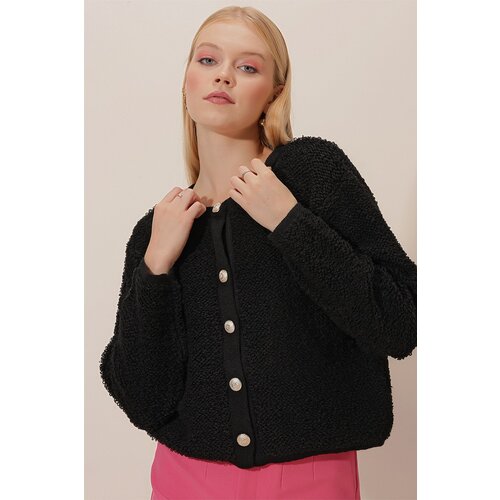 HAKKE Towel Pattern Knitwear with Shiny Buttons. Cijene