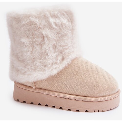 FR1 Children's Snow Boots With Fur Light Beige Crisie Cijene