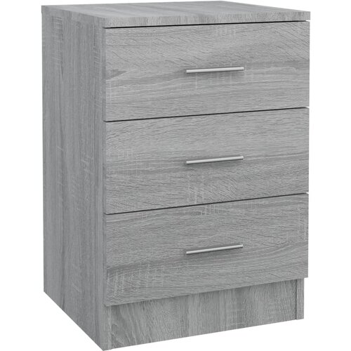 Maison Chic Nočna omarica - Nočna miza siva sonoma 38x35x56 cm konstruiran les, (21687200) Cene