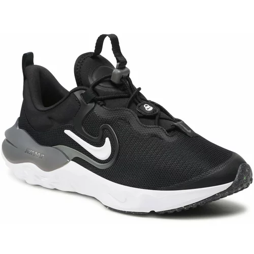 Nike Čevlji Run Flow (GS) DR0472 001 Black/White/Iron Grey