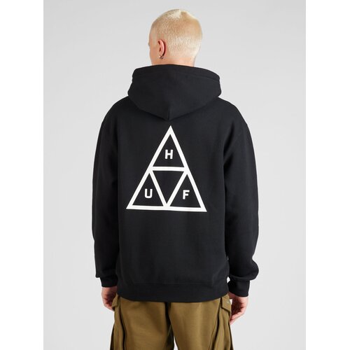 Huf Sweater majica crna / bijela Slike
