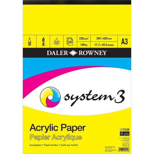DALER ROWNEY System3 Acrylic Paper Cene