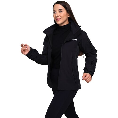 GymBeam women&amp;lsquo;s softshell jacket black Slike