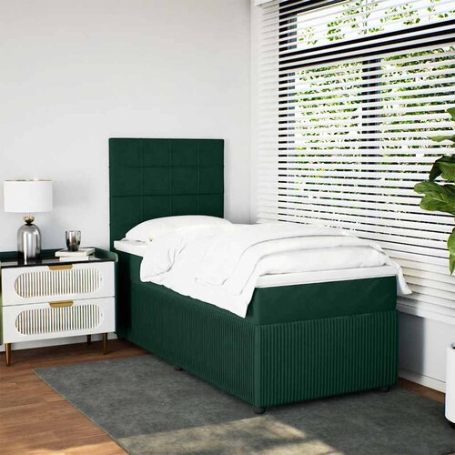 Box spring krevet s madracem tamnozeleni 80 x 200 cm bar&scaron;unasti Cijene