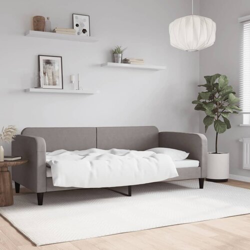 vidaXL Dnevni krevet smeđesivi 90 x 200 cm od tkanine Cene