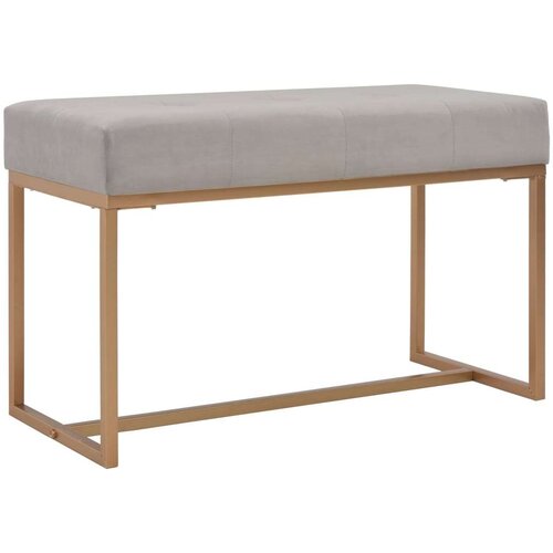  Klop 80 cm siv žamet - Klop, (21494815) Cene