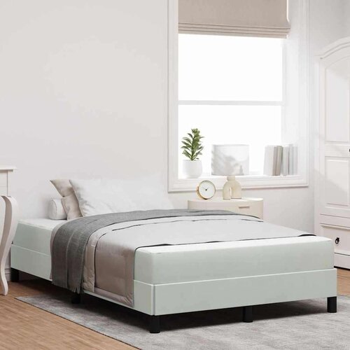 Box spring krevet Svijetlo siva 120 x 220 cm tkanina Cene