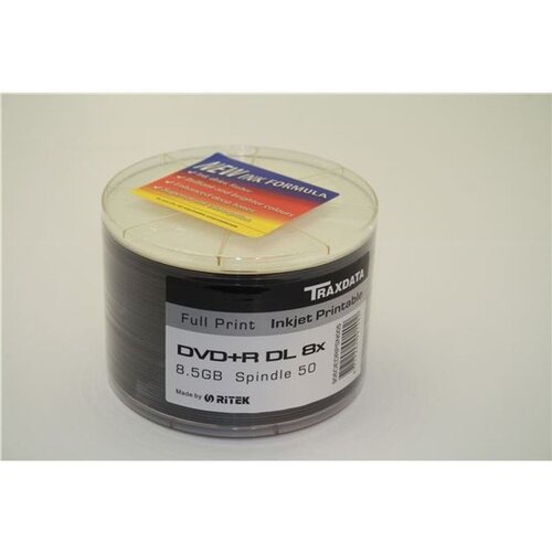 Traxdata OPTIČKI MEDIJ DVD+R 8X DUAL LAYER SPINDLE 50 PRINTABLE Cijene