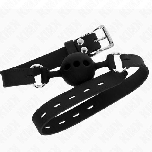 Kink Gag Full Silicone Black (4 Cm) Cene