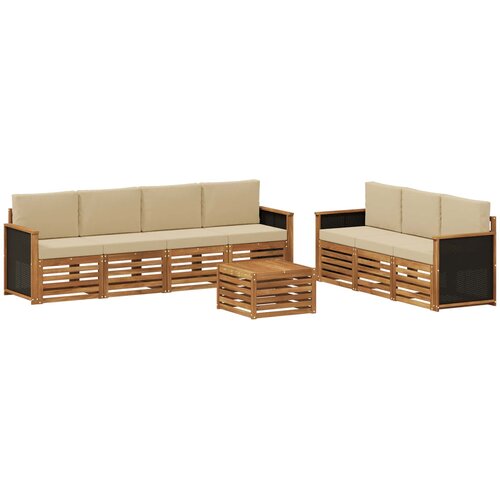  Setovi sofa 8 kom. Čvrsto drvo akacije Slike