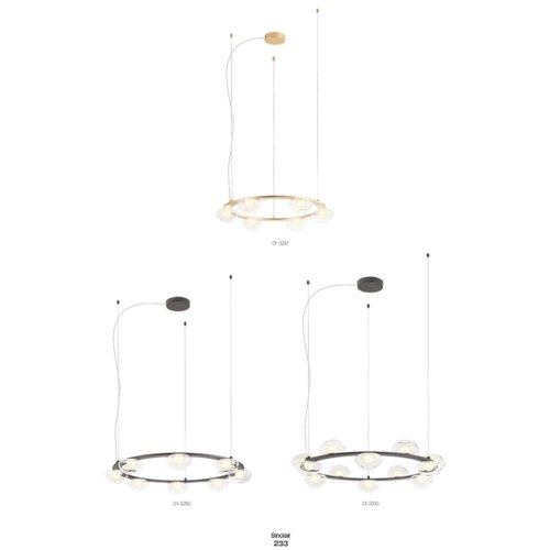  Redo 01-3247- LED prigu&amp;scaron;iva luster na sajli SINCLAIR LED/37,2W/230V CRI 93 IP21 Slike