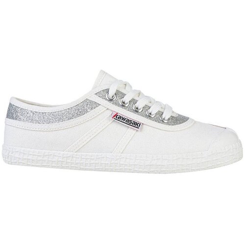 Kawasaki Glitter Canvas Shoe K194522 8889 Silver Bijela Slike