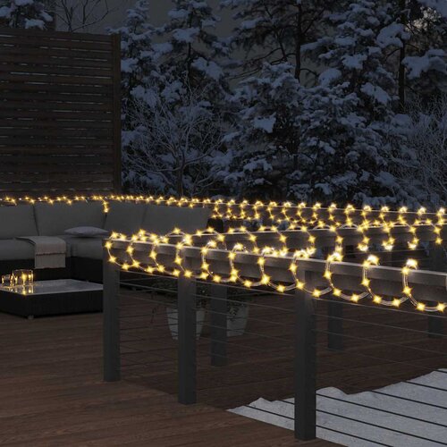  Svjetlosna traka sa 240 LED žarulja topla bijela 10 m PVC Slike