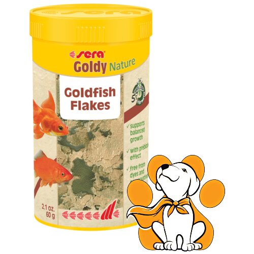 Sera goldy nature, hrana za zlatne ribice sa spirulinom, u listićima, 60g Cene