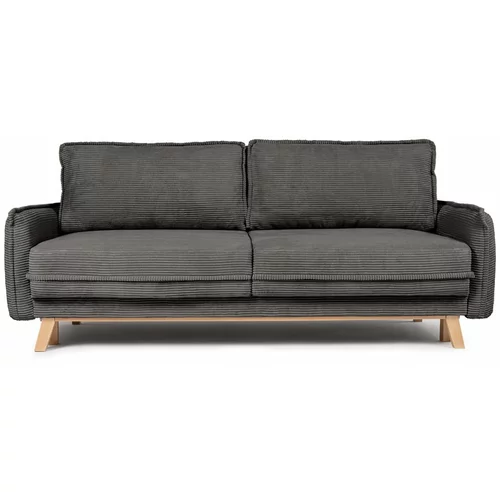 Bonami Selection Siva sklopiva sofa od samta 218 cm Tori –